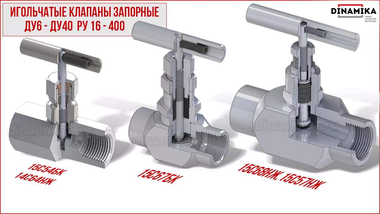 Резьбовые клапаны игольчатые муфтовые в Ставрополе